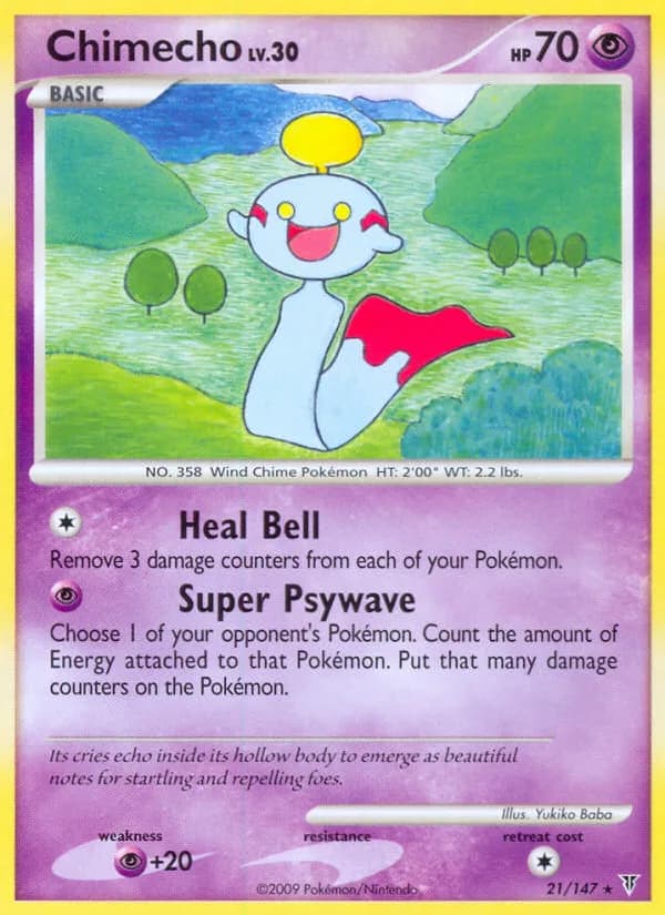 Supreme Victors Chimecho card front, 21/147