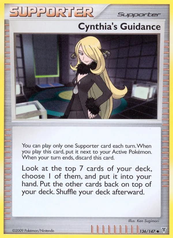 Supreme Victors Cynthia's Guidance card front, 136/147