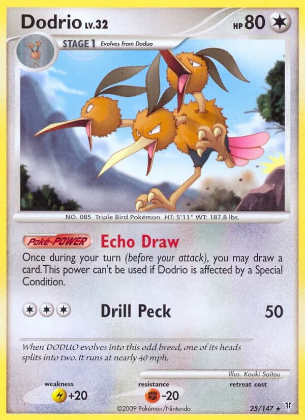 Supreme Victors Dodrio card front, 25/147