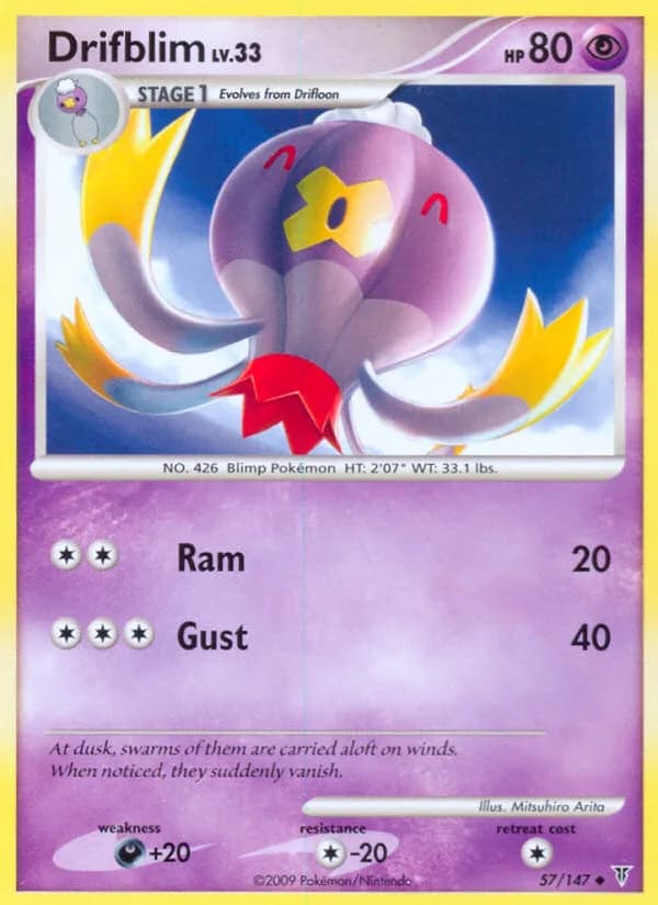 Supreme Victors Drifblim card front, 57/147