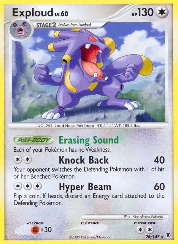 Supreme Victors Exploud card front, 28/147