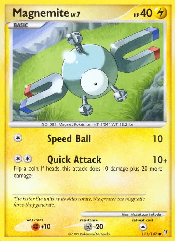 Supreme Victors Magnemite card front, 111/147