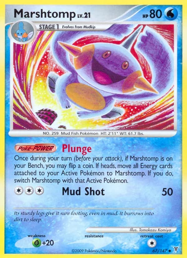 Supreme Victors Marshtomp card front, 67/147