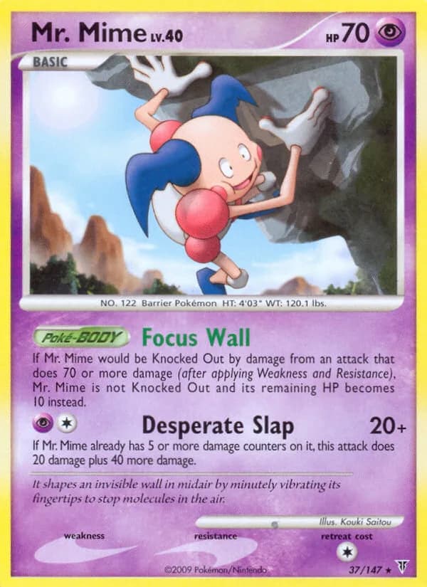Supreme Victors Mr. Mime card front, 37/147