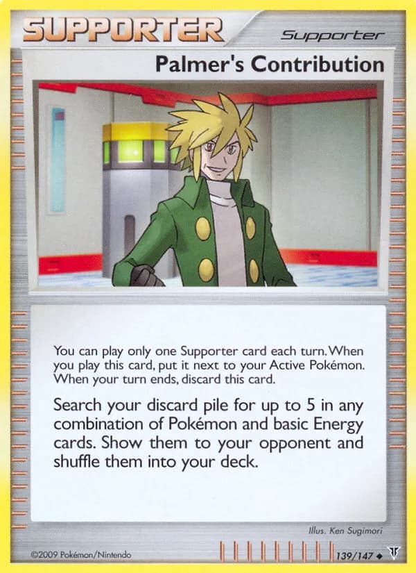 Supreme Victors Palmer's Contribution card front, 139/147