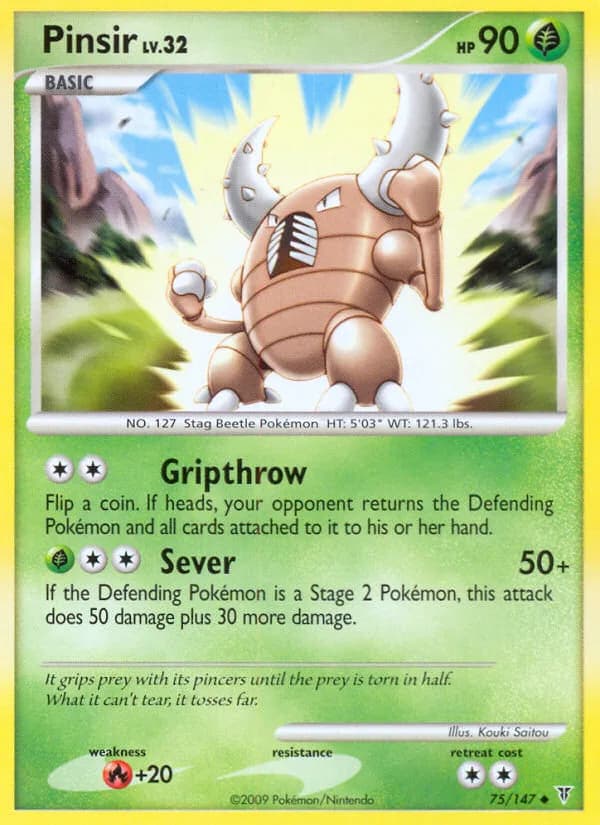 Supreme Victors Pinsir card front, 75/147