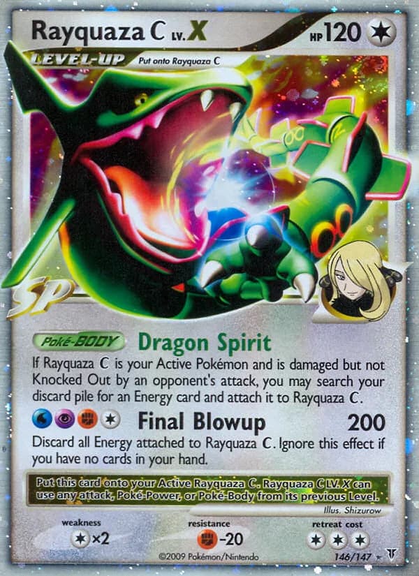 Supreme Victors Rayquaza C card front, 146/147