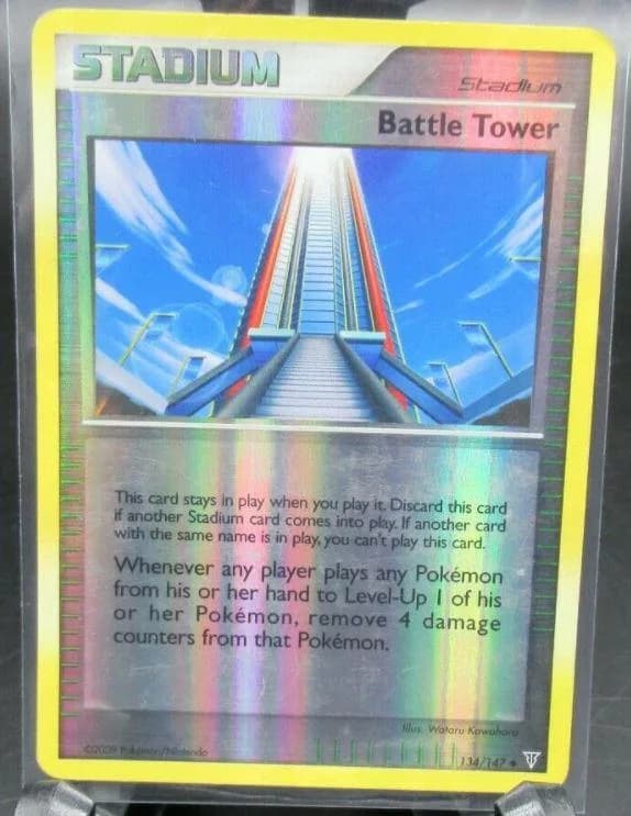 Battle Tower reverse holo card front, Supreme Victors 134/147