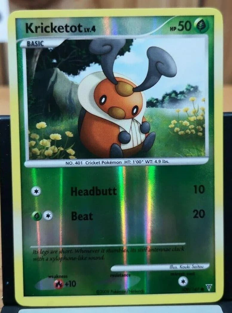 Kricketot reverse holo card front, Supreme Victors 109/147