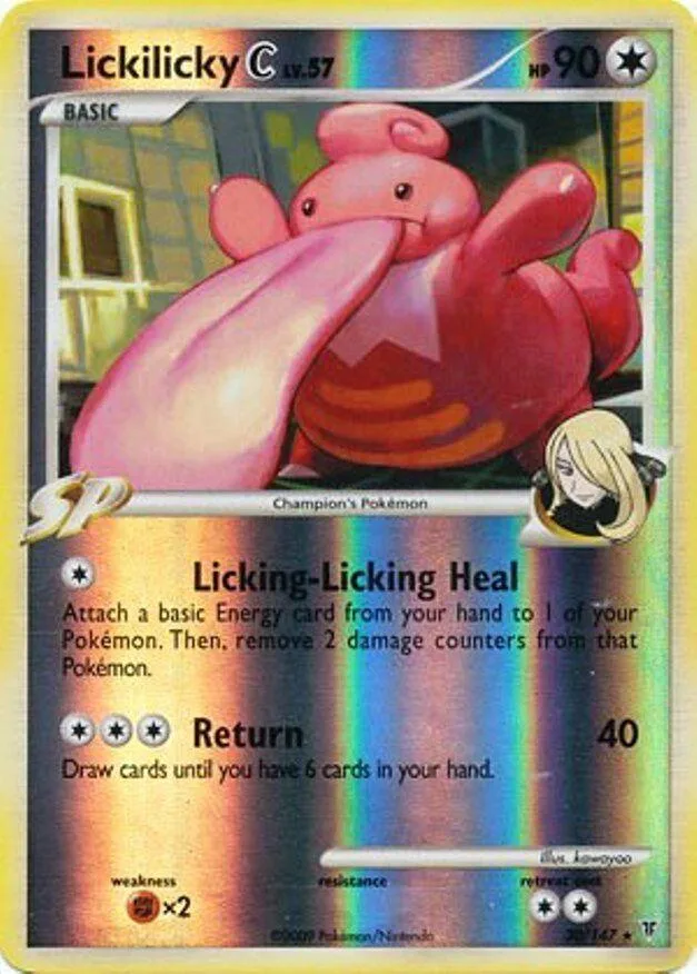 Lickilicky C reverse holo card front, Supreme Victors 30/147