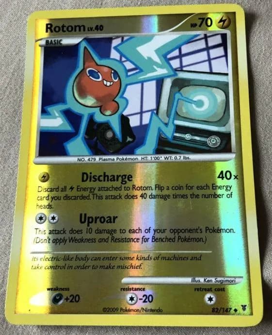 Rotom reverse holo card front, Supreme Victors 82/147