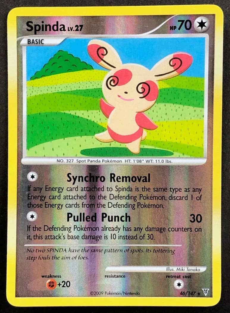 Spinda reverse holo card front, Supreme Victors 46/147