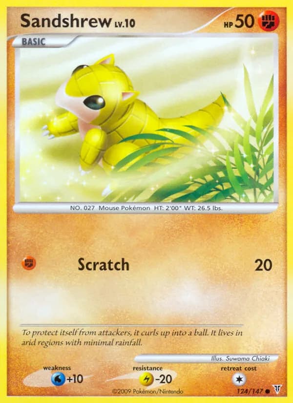Supreme Victors Sandshrew card front, 124/147