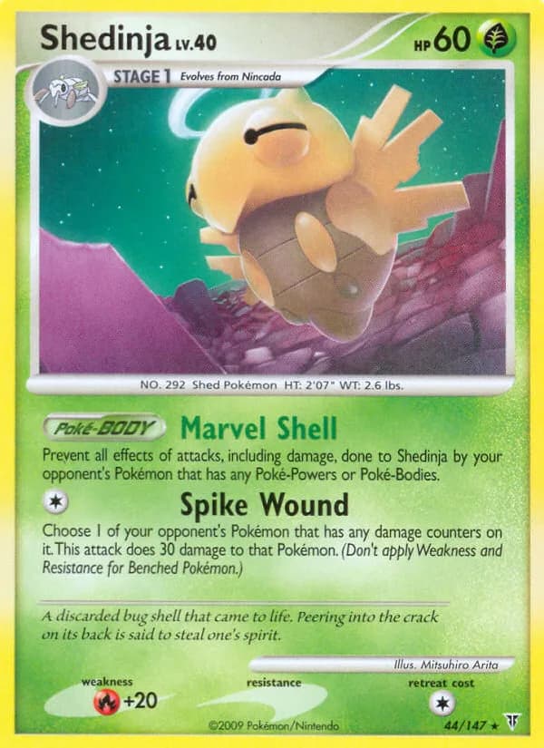 Supreme Victors Shedinja card front, 44/147