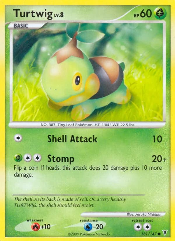 Supreme Victors Turtwig card front, 131/147