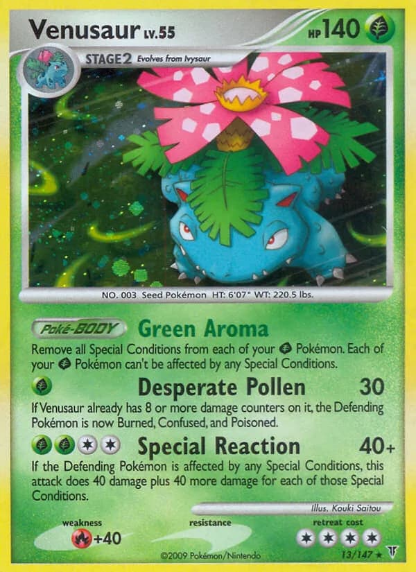 Supreme Victors Venusaur card front, 13/147