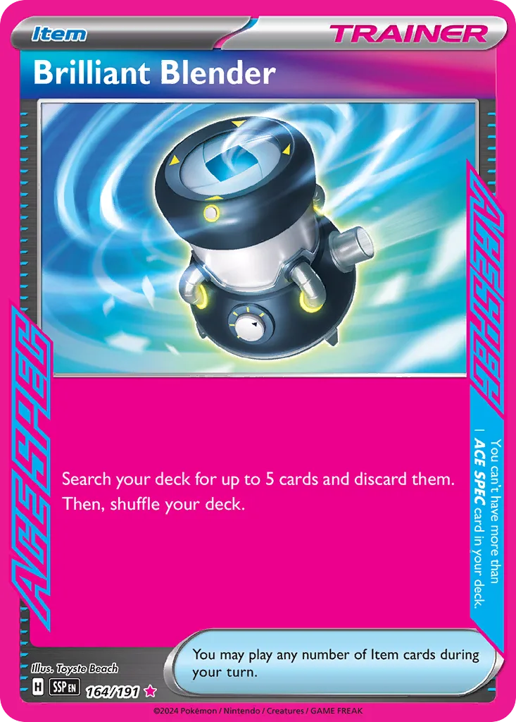 Surging Sparks Brilliant Blender card front, 164/191