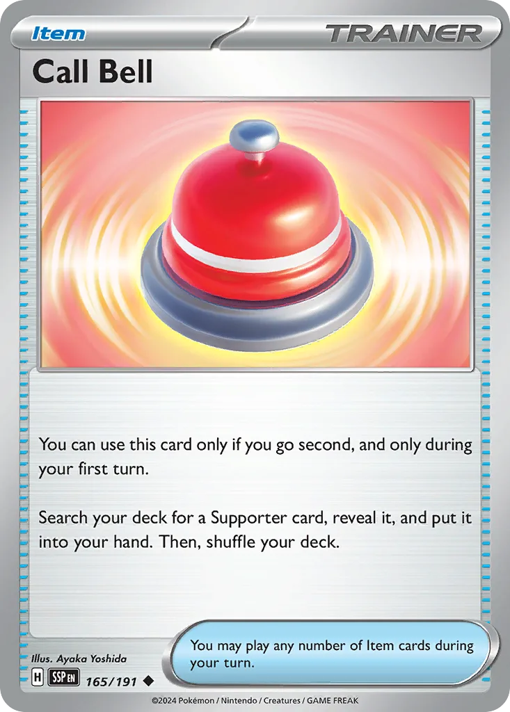 Surging Sparks Call Bell card front, 165/191
