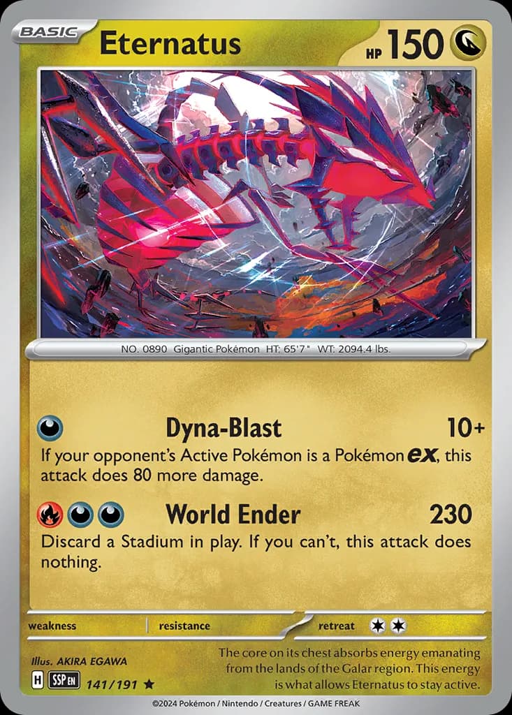 Surging Sparks Eternatus card front, 141/191