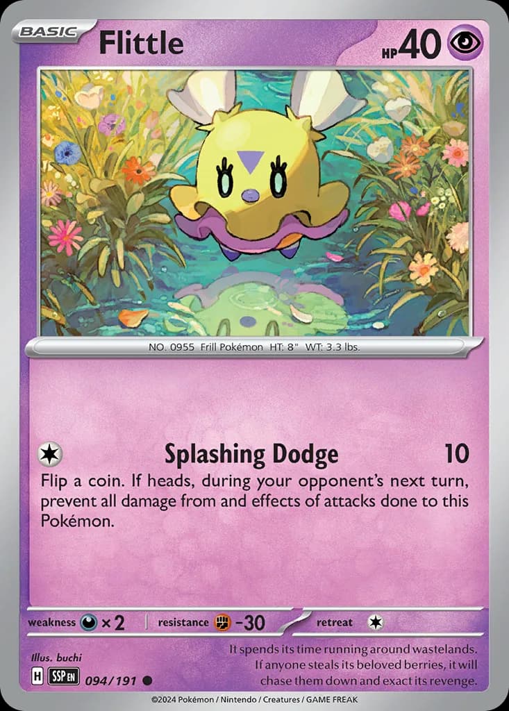Surging Sparks Flittle card front, 94/191