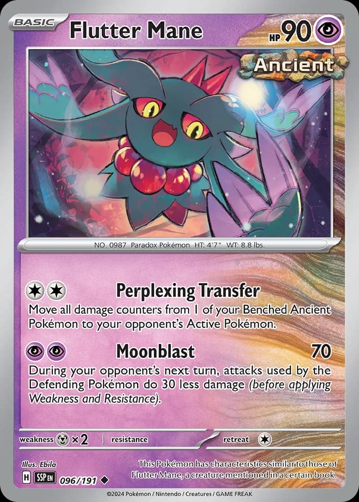 Surging Sparks Flutter Mane card front, 96/191