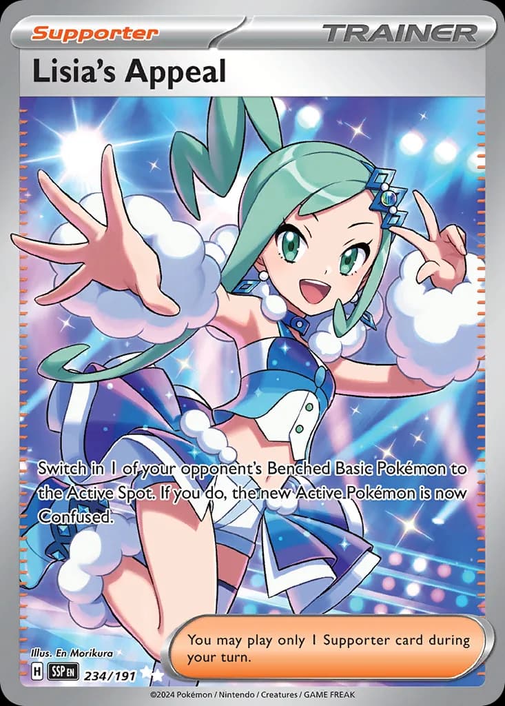 Surging Sparks Lisia's Appeal card front, 234/191