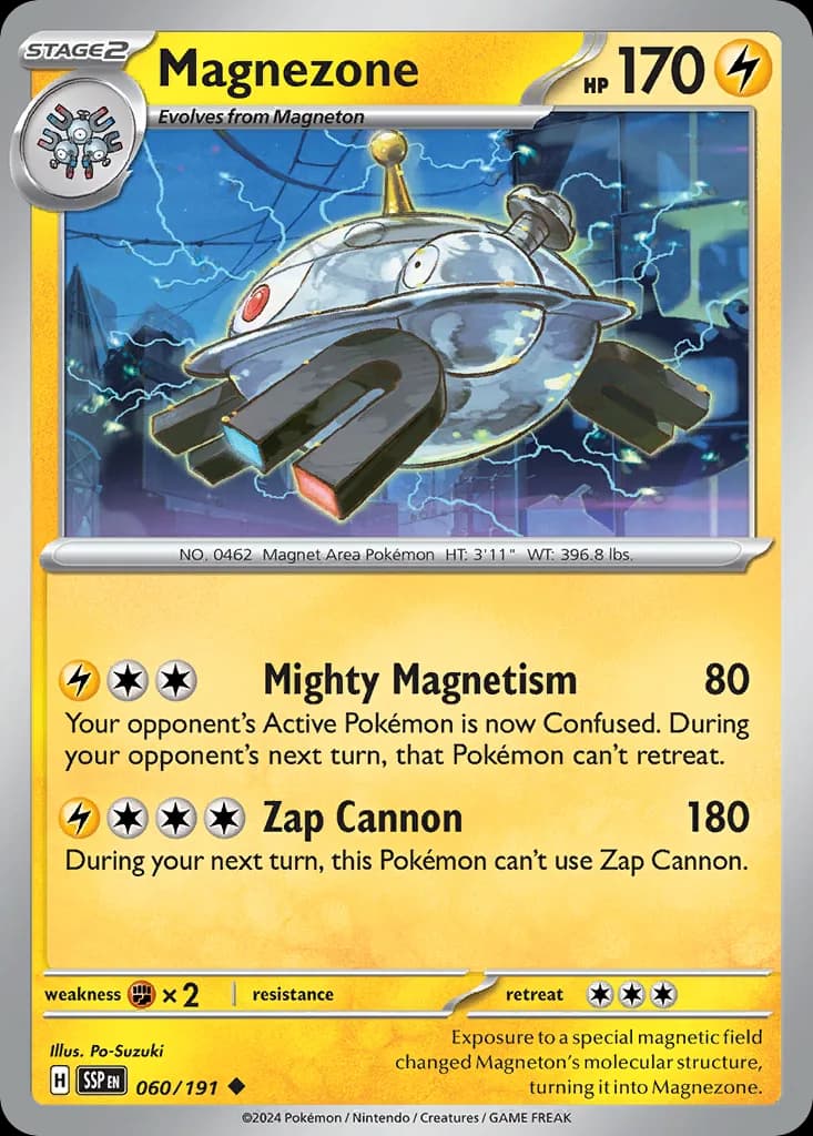 Surging Sparks Magnezone card front, 60/191