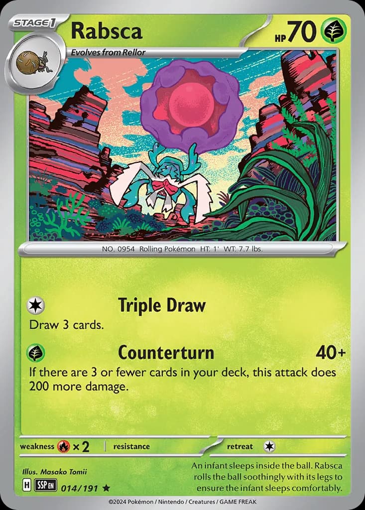 Surging Sparks Rabsca card front, 14/191