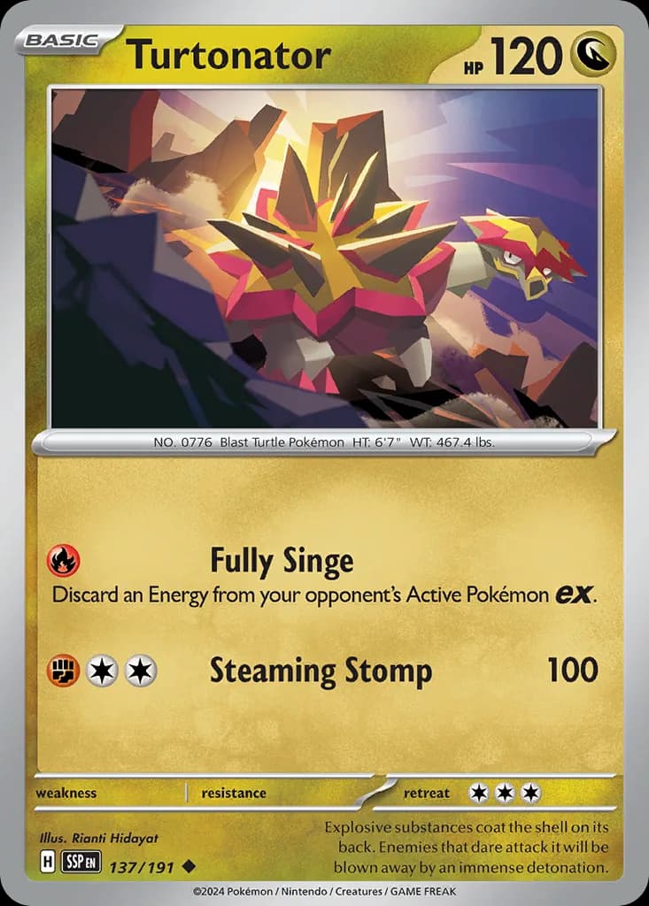 Surging Sparks Turtonator card front, 137/191