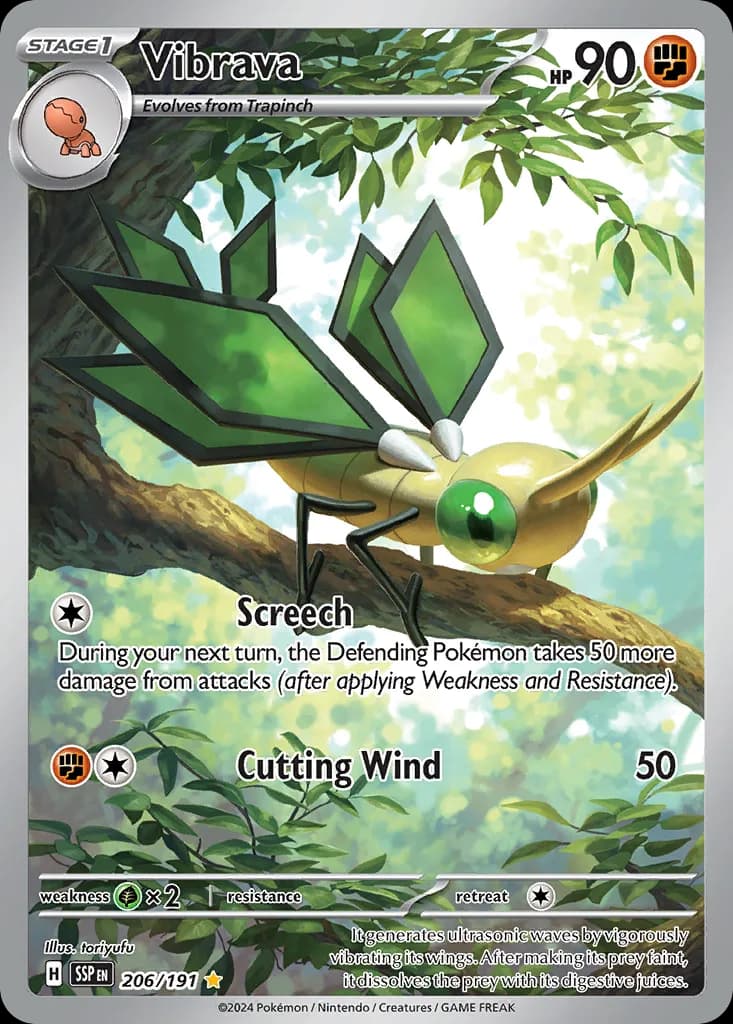 Surging Sparks Vibrava card front, 206/191