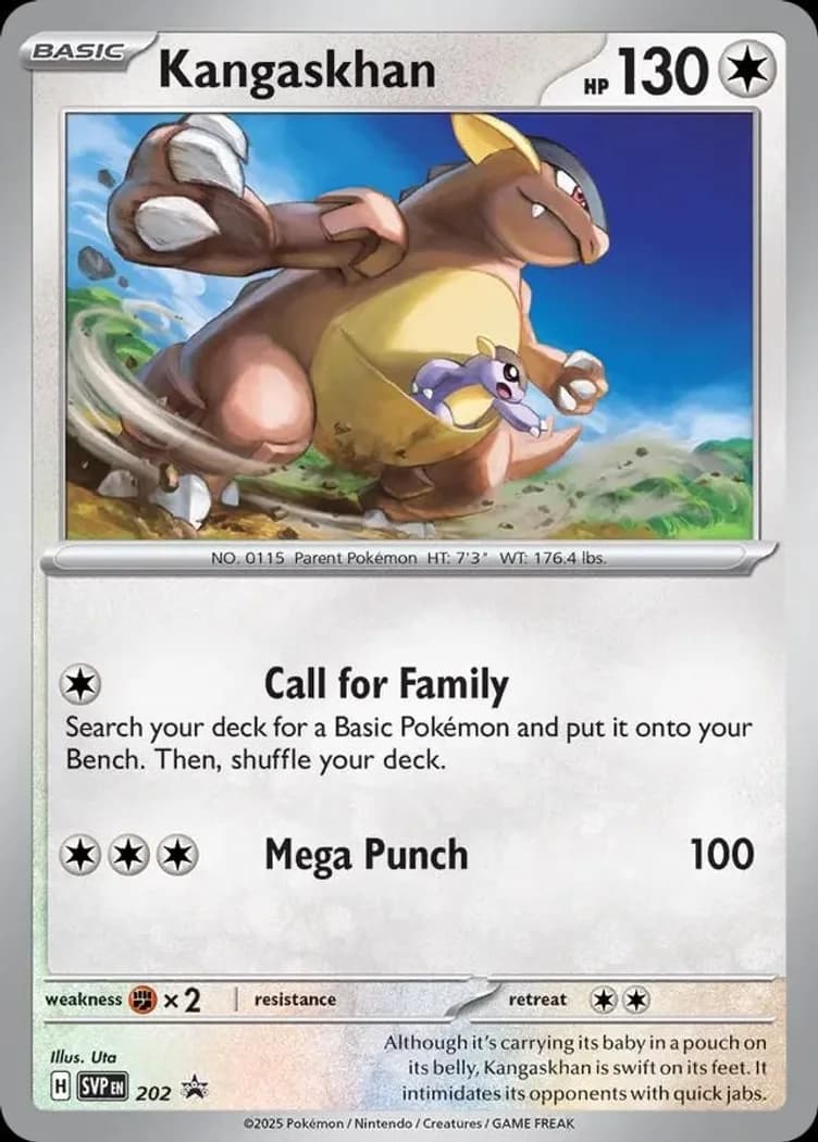 Kangaskhan card front, Scarlet & Violet Black Star Promos 202