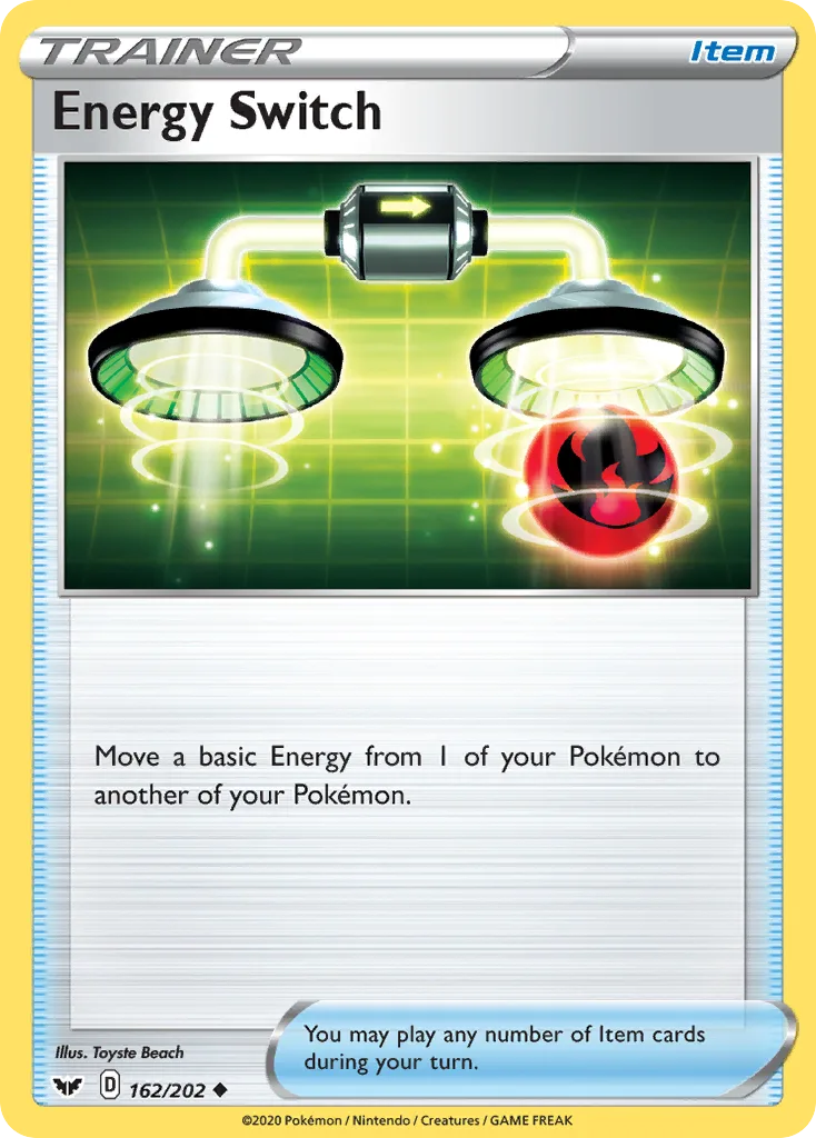 Sword & Shield Energy Switch card front, 162/202