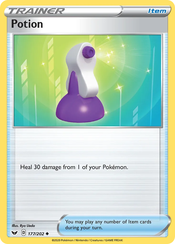 Sword & Shield Potion card front, 177/202