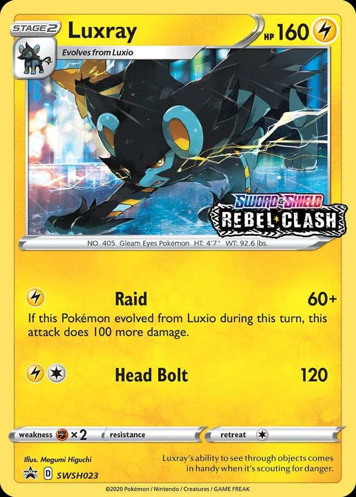 Luxray card front, SWSH Black Star Promos SWSH023
