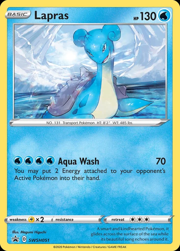 Lapras card front, SWSH Black Star Promos SWSH051