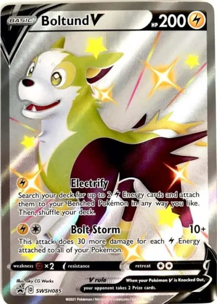 Boltund V card front, SWSH Black Star Promos SWSH085