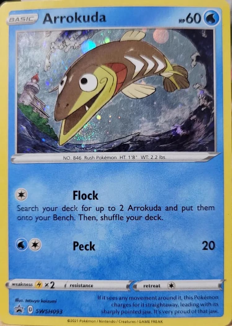 Arrokuda card front, SWSH Black Star Promos SWSH093