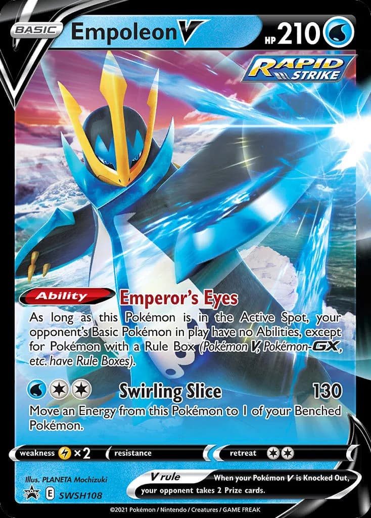 SWSH Black Star Promos Empoleon V card front, SWSH108