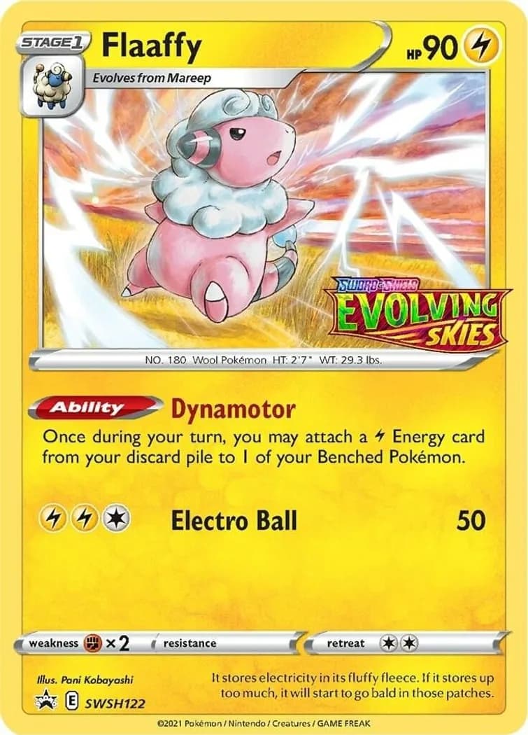 Flaaffy card front, SWSH Black Star Promos SWSH122