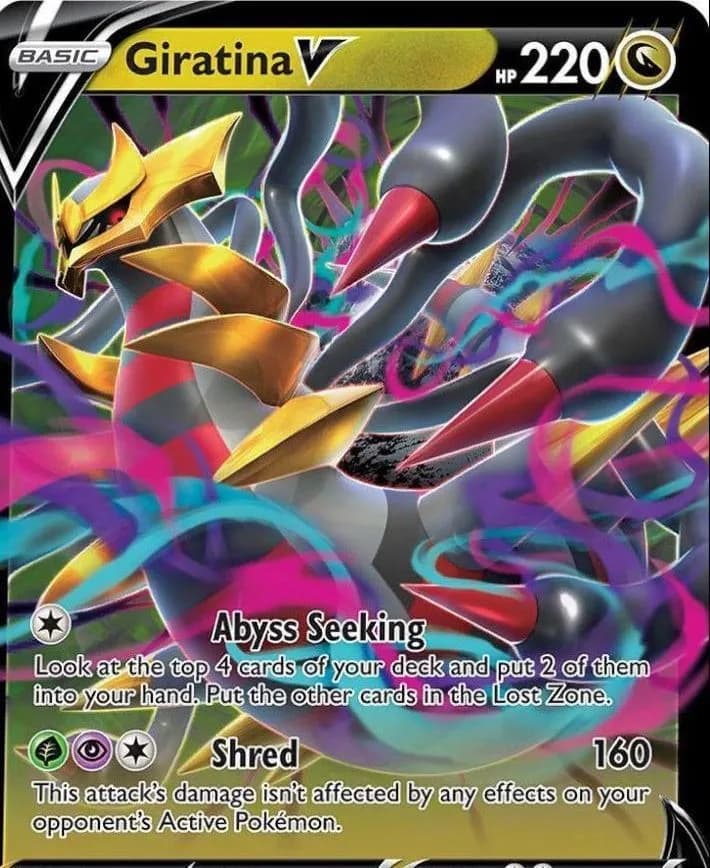 SWSH Black Star Promos Giratina V holo promo card front, SWSH259