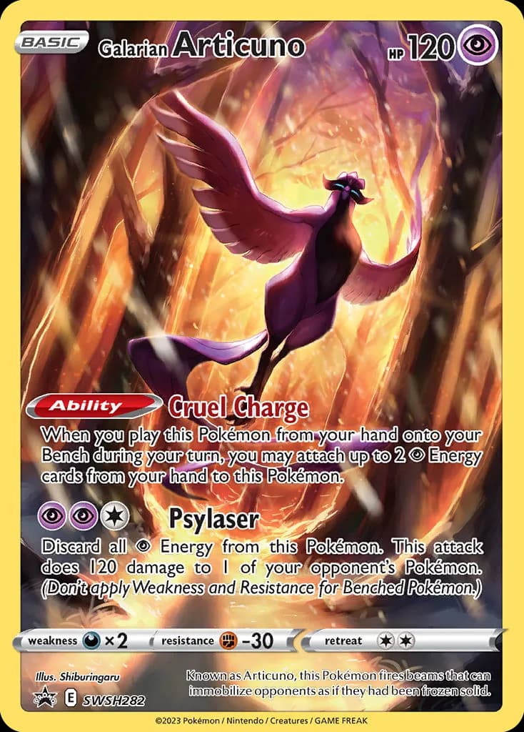 Galarian Articuno card front, SWSH Black Star Promos SWSH282