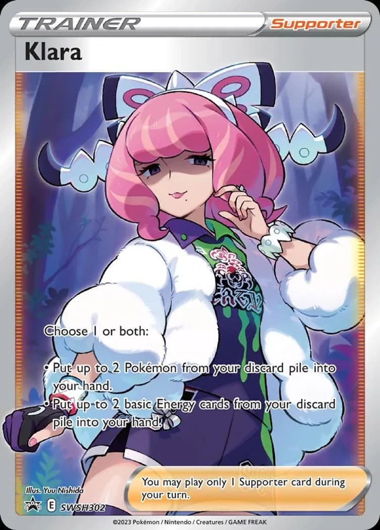 Klara card front, SWSH Black Star Promos SWSH302