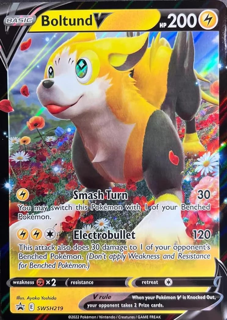 Boltund V card front, SWSH Black Star Promos SWSH219