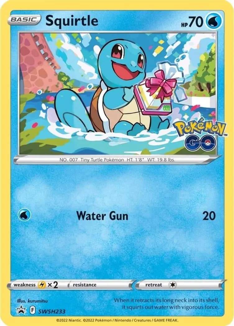 Squirtle card front, SWSH Black Star Promos SWSH233