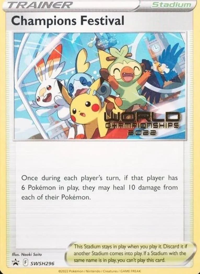 Champions Festival card front, SWSH Black Star Promos SWSH296