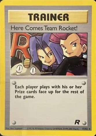Unlimited Here Comes Team Rocket! card front, Team Rocket 15/82