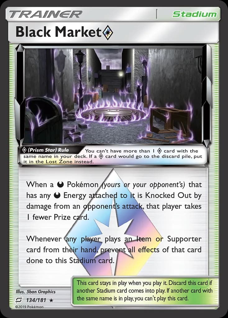 Team Up Black Market ◇ card front, 134/181