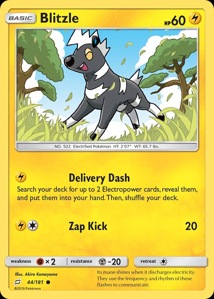 Team Up Blitzle card front, 44/181