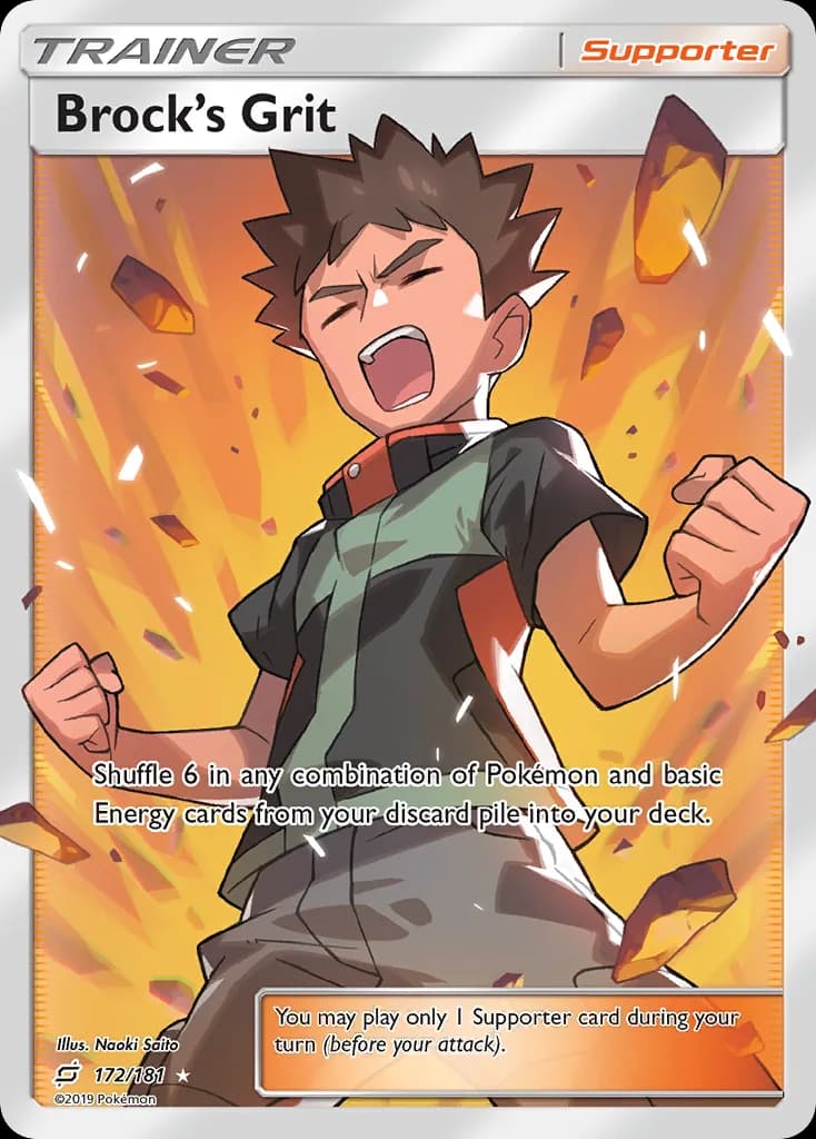 Team Up Brock's Grit card front, 172/181
