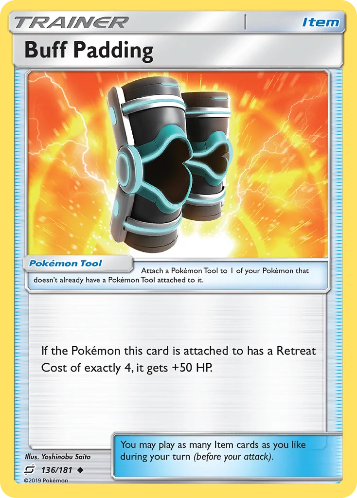 Team Up Buff Padding card front, 136/181
